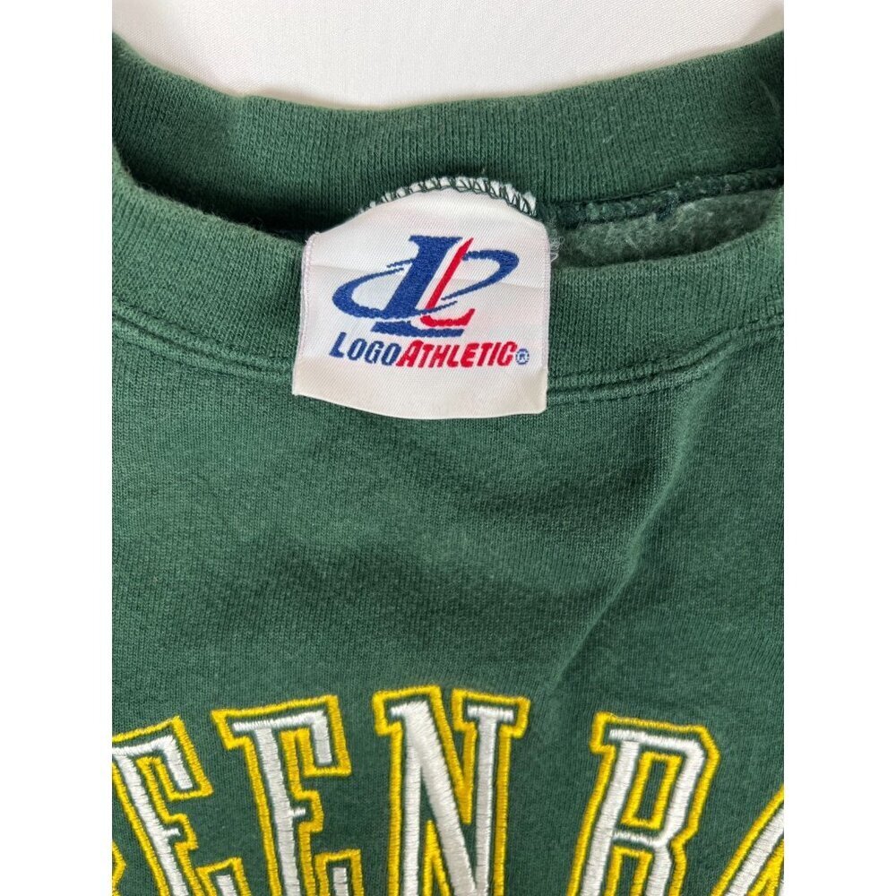 Logo Athletic Mens XL Green Bay Packers NFL Pro Line Sweatshirt Green - Picture 3 of 6